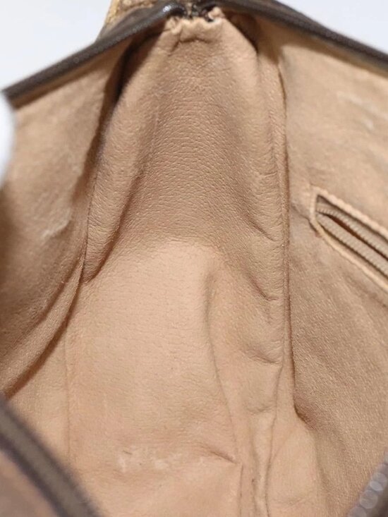 GUCCI GG Supreme Web Sherry Line Bag PVC Beige Gold 89 02 032 Auth hk2475 - Picture 12 of 16